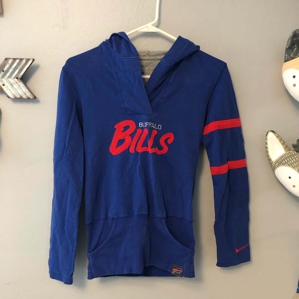NFL and Nike collab Buffalo Bills football hooded sweatshirt size small